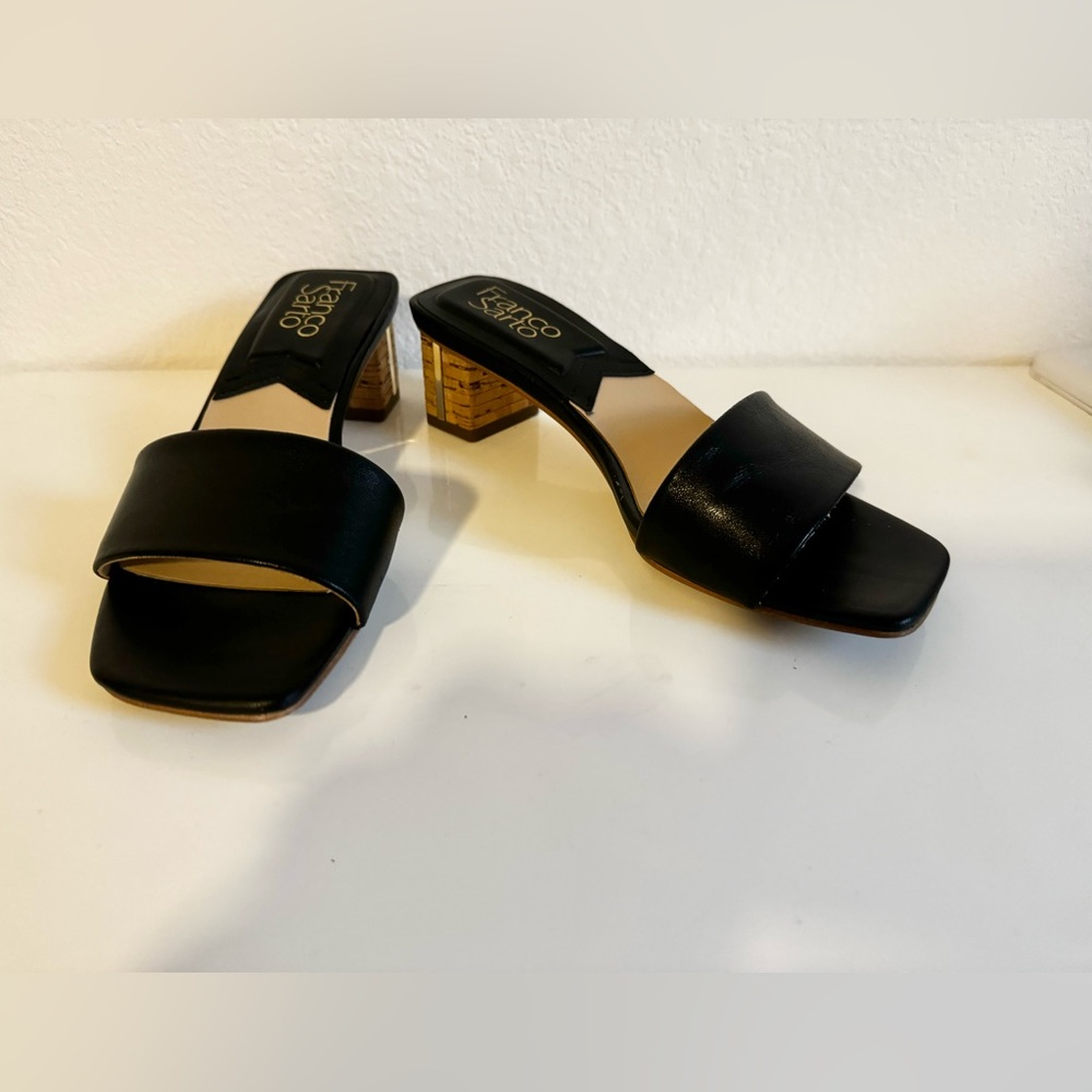 EUC Franco Sarto Block Heel Sandals